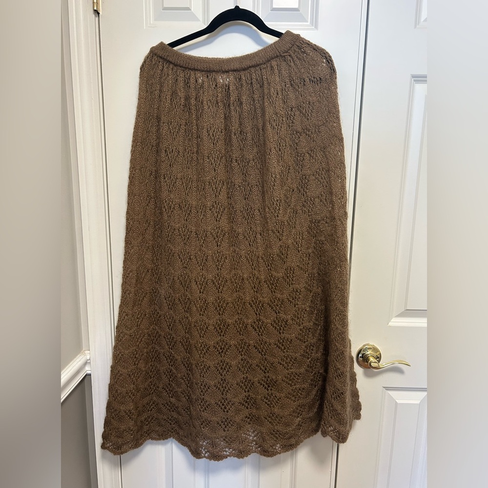 Mohair crocheted skirt